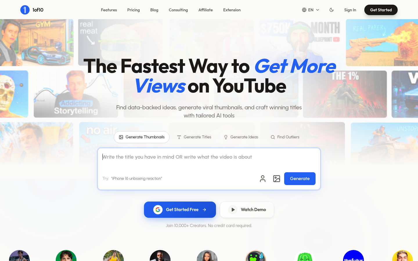 Homepage of the website, as captured
