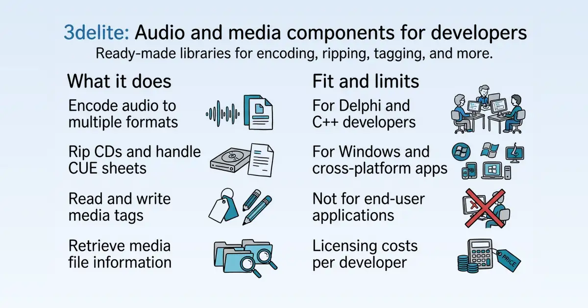 3delite Software Development Components at a glance