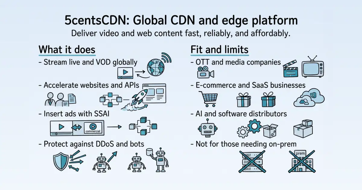 5centsCDN at a glance
