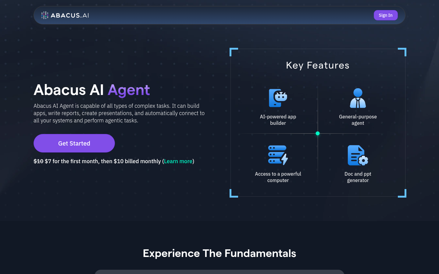 Homepage of the website, as captured
