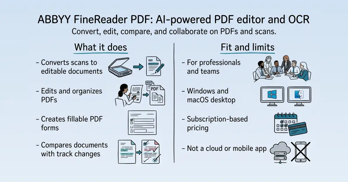 ABBYY FineReader PDF at a glance