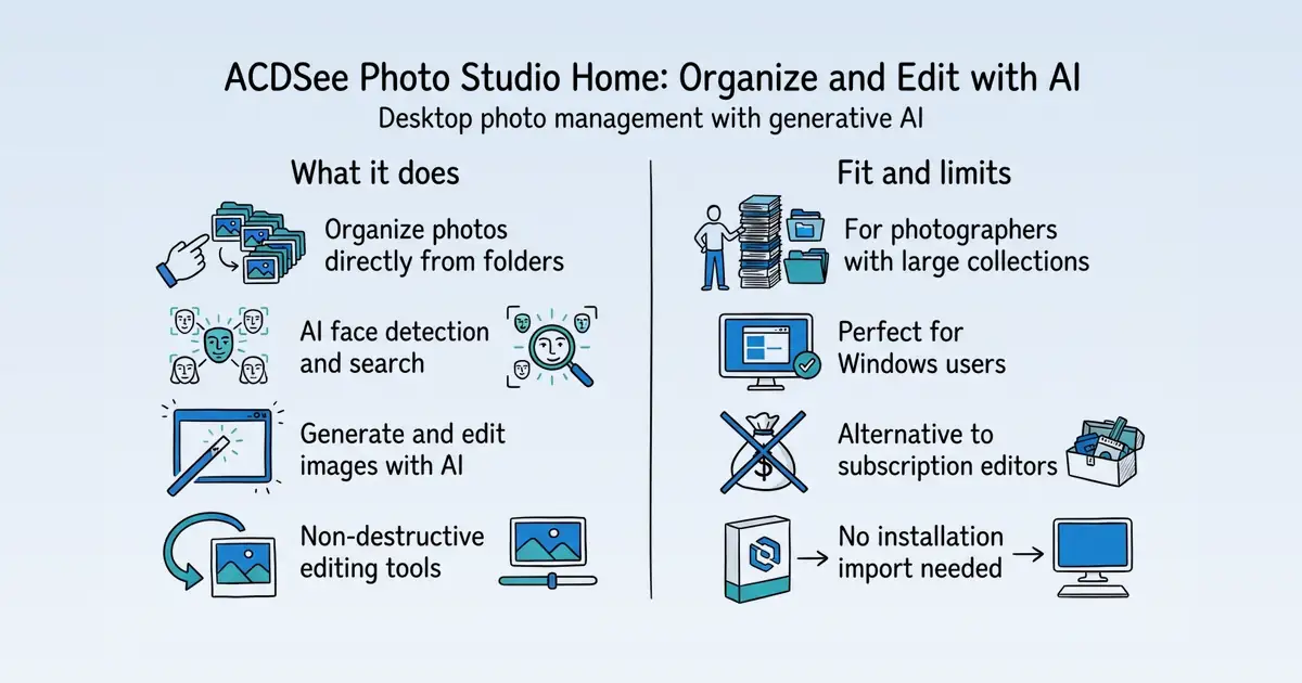 ACDSee Photo Studio Home at a glance