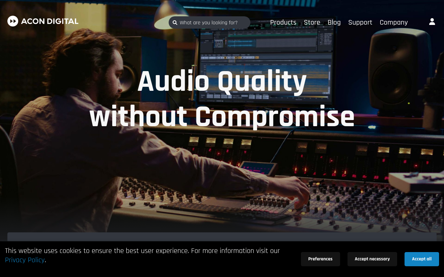 Homepage of the website, as captured
