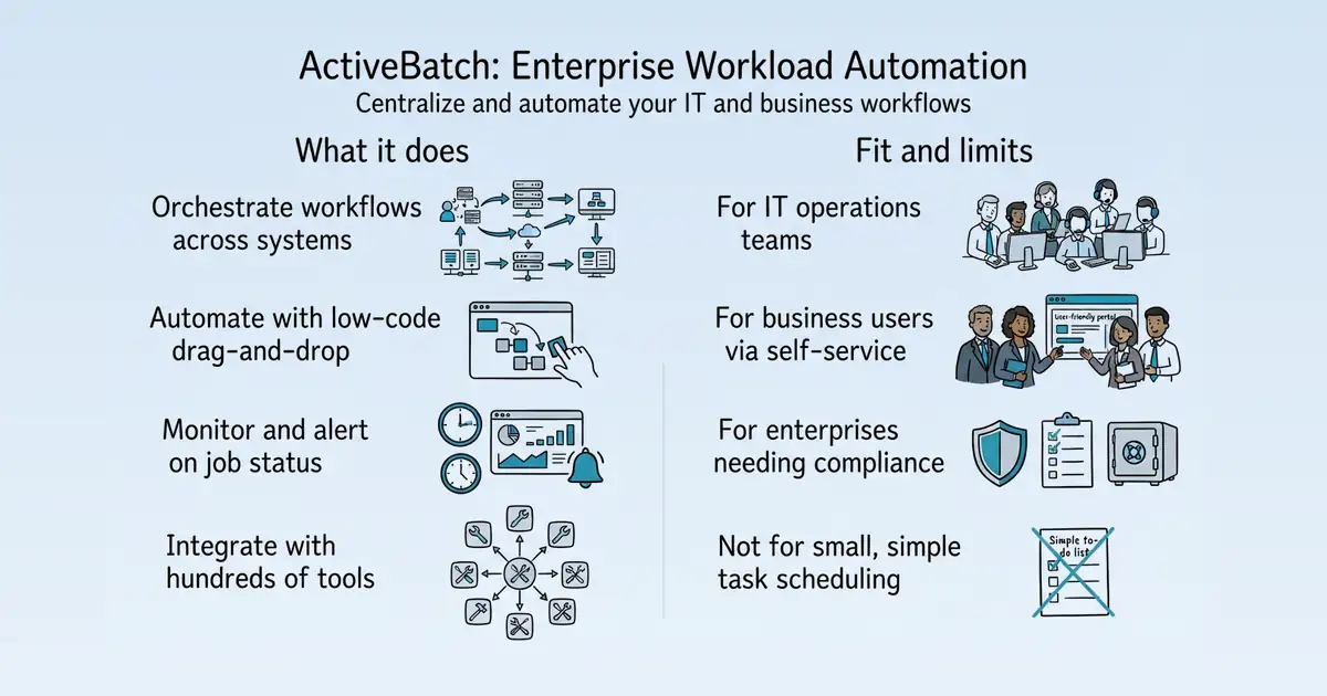 ActiveBatch by Redwood at a glance