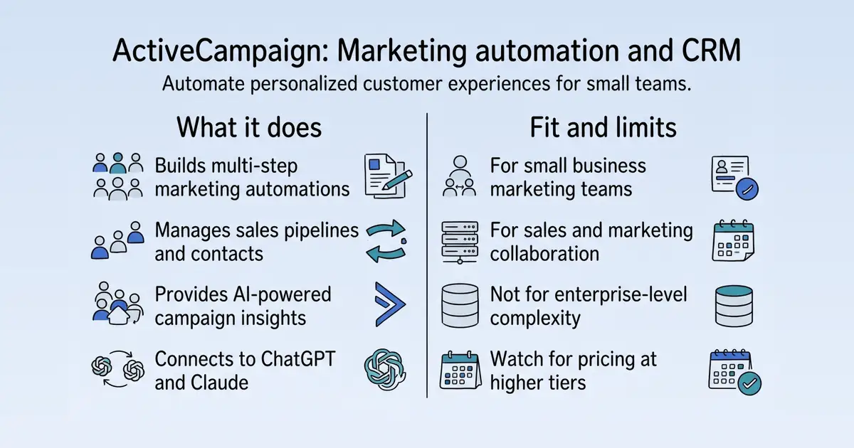 ActiveCampaign at a glance