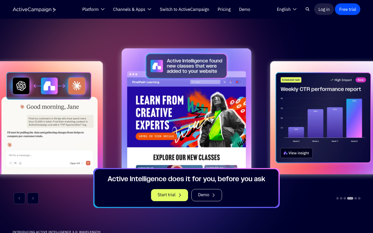 Homepage of the website, as captured