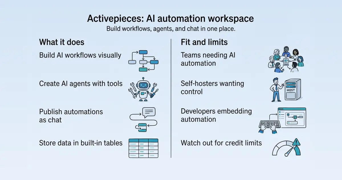 Activepieces at a glance