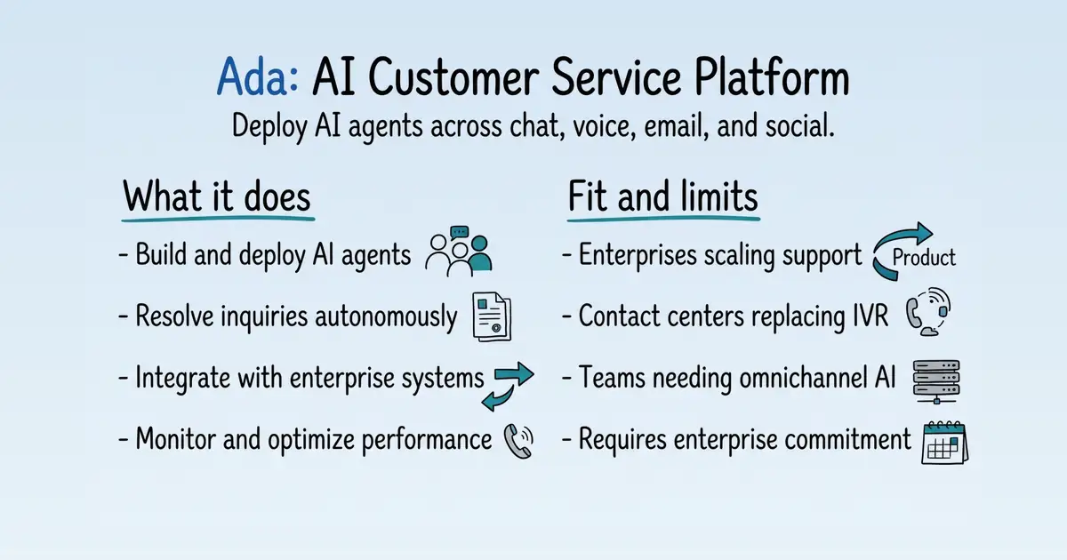 Ada at a glance