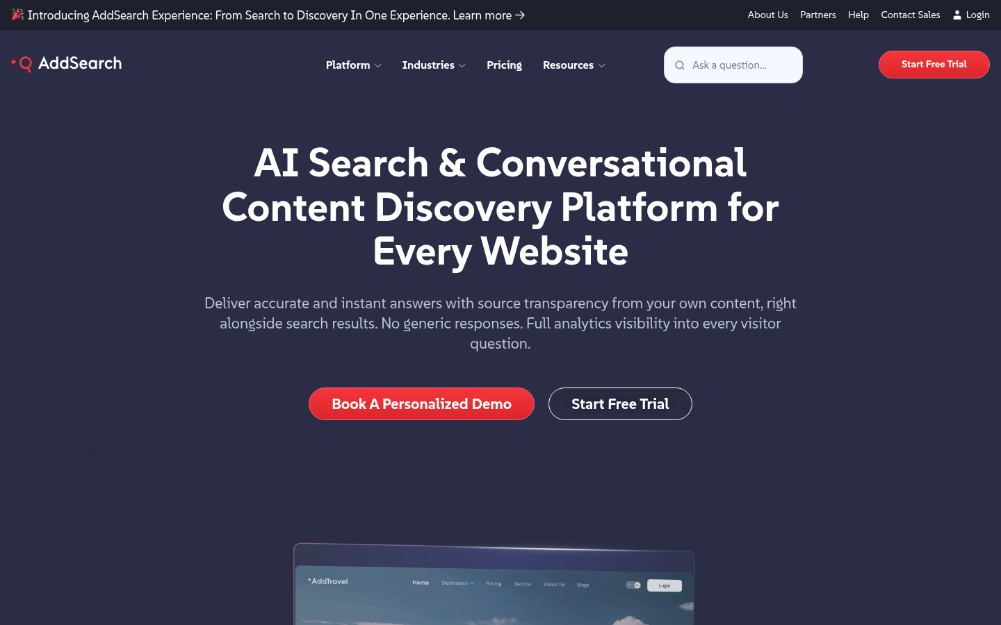 Homepage of the website, as captured