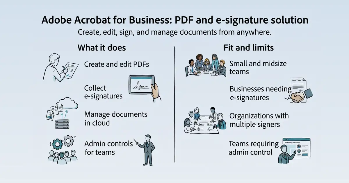 Adobe Acrobat for Business at a glance