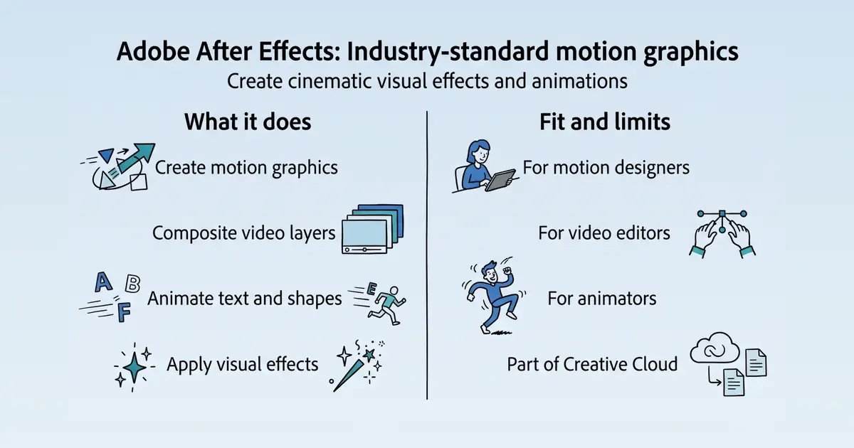 Adobe After Effects at a glance