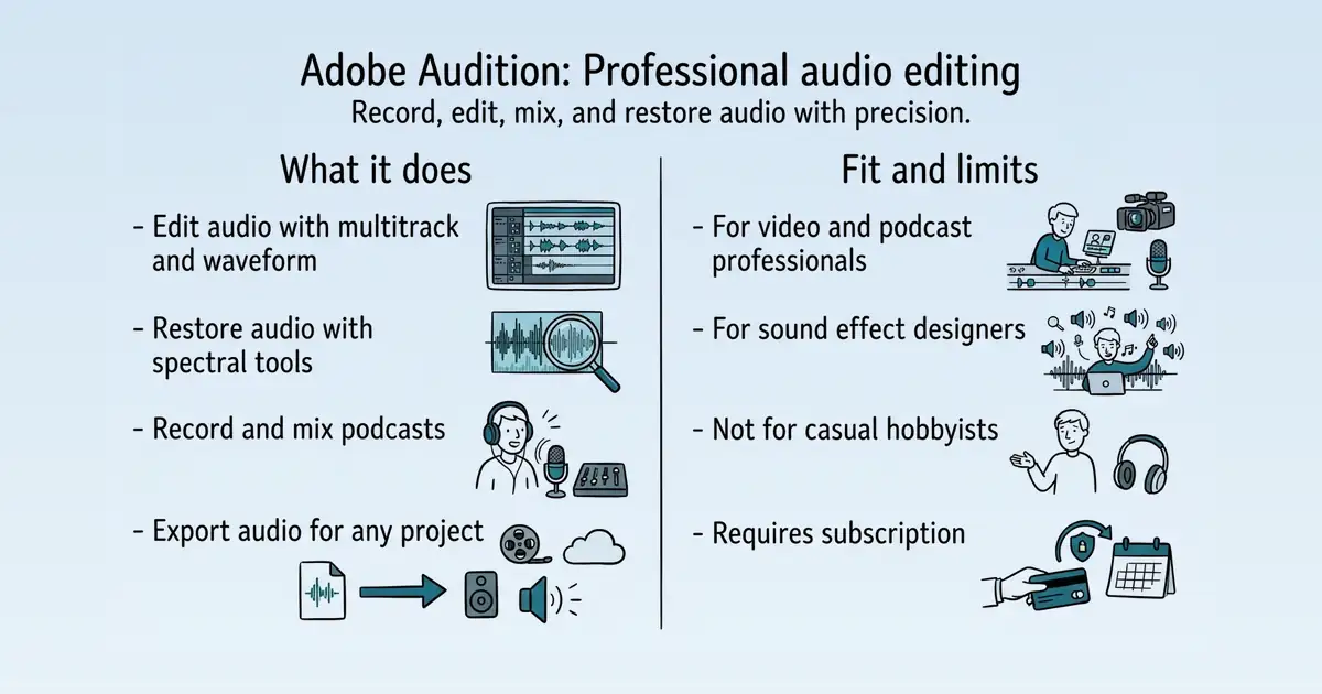 Adobe Audition at a glance