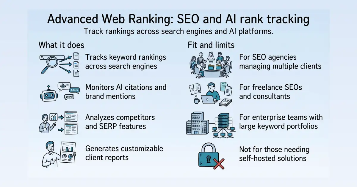 Advanced Web Ranking at a glance