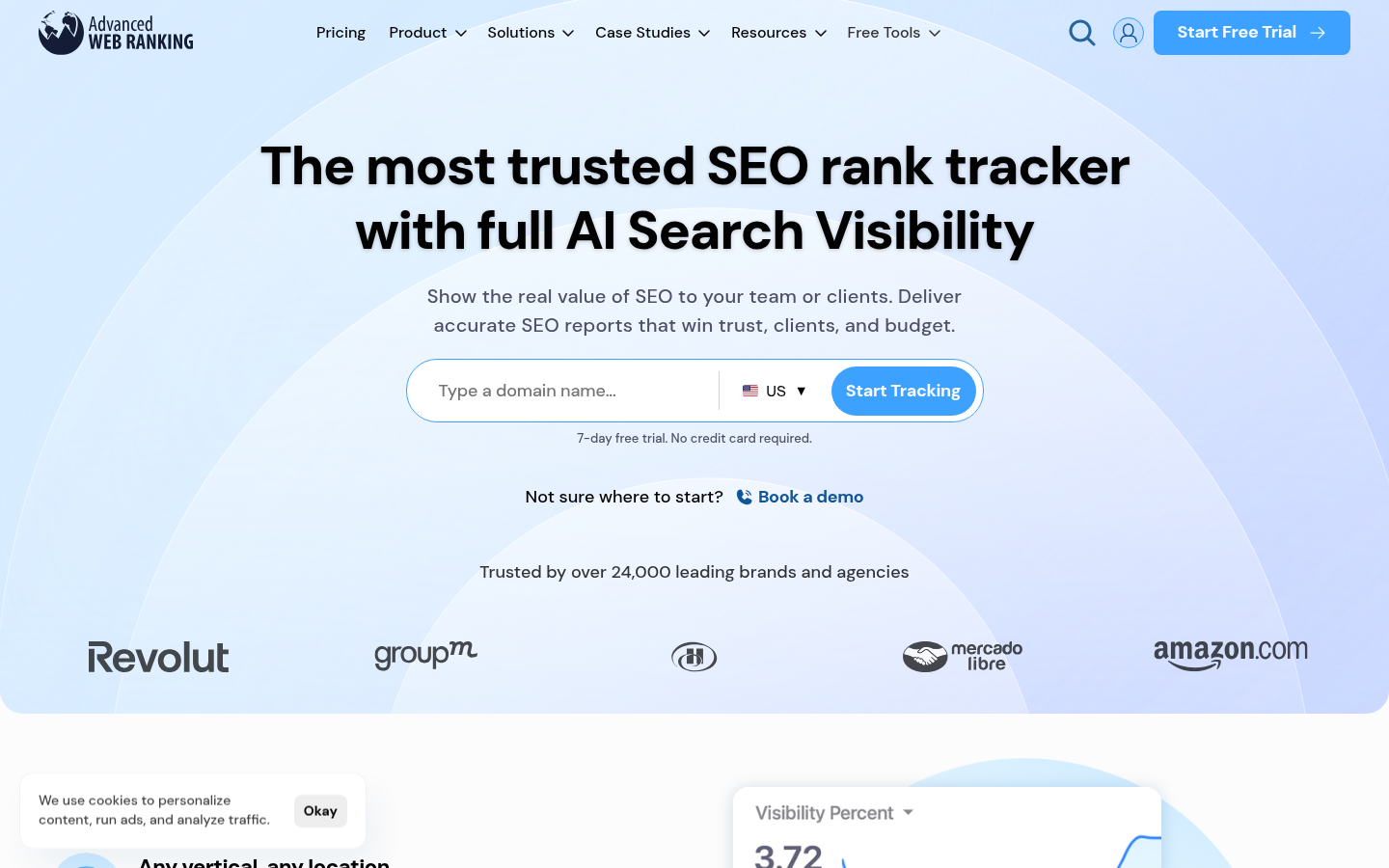 Homepage of the website, as captured