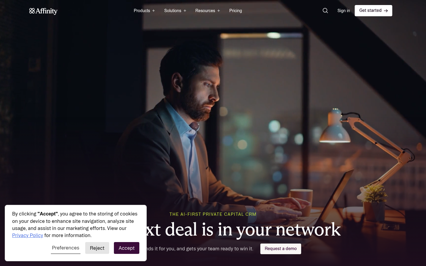 Homepage of the website, as captured