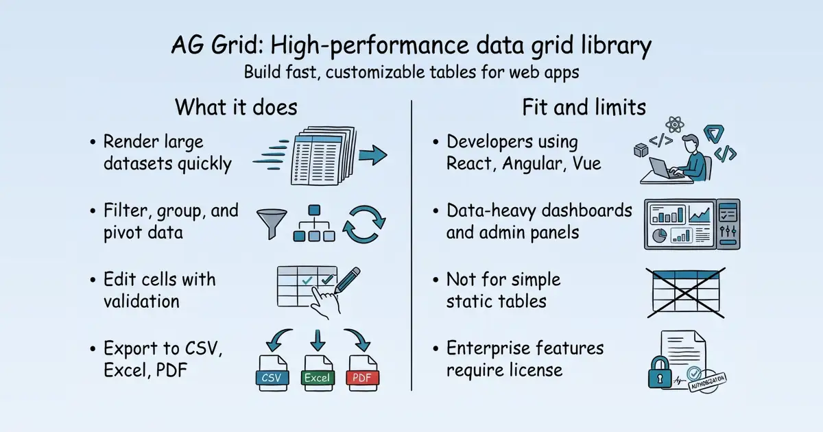 AG Grid at a glance