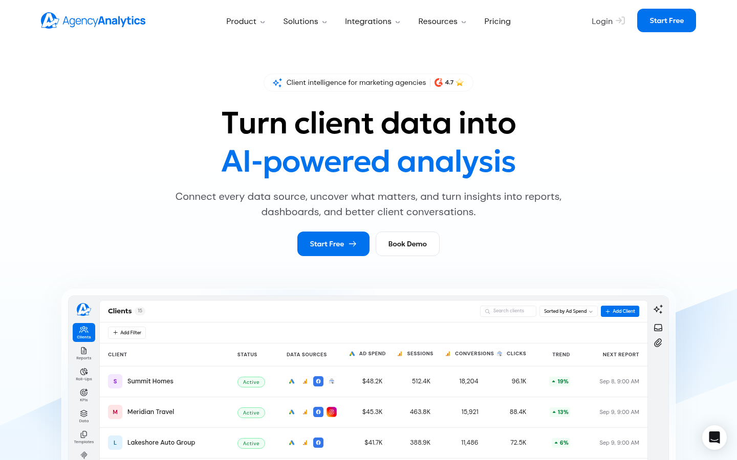 Homepage of the website, as captured