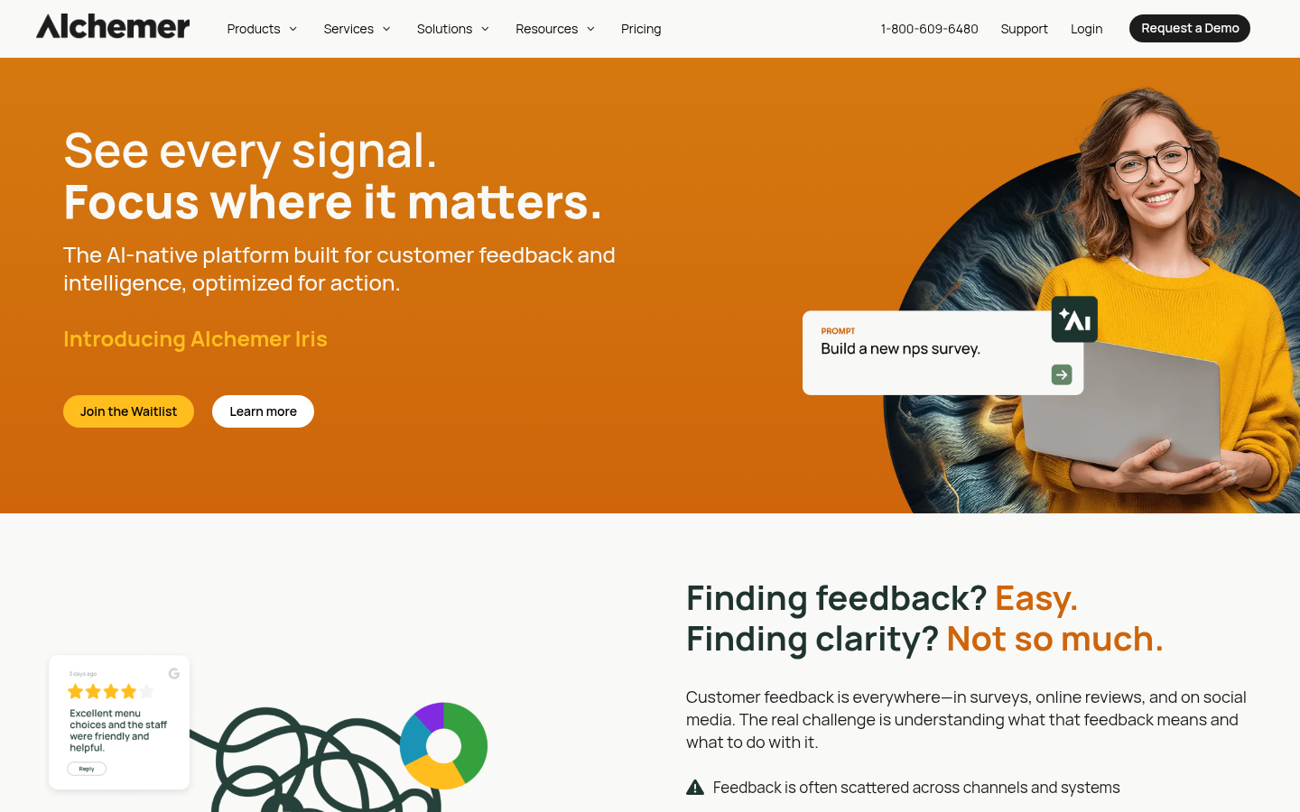 Homepage of the website, as captured