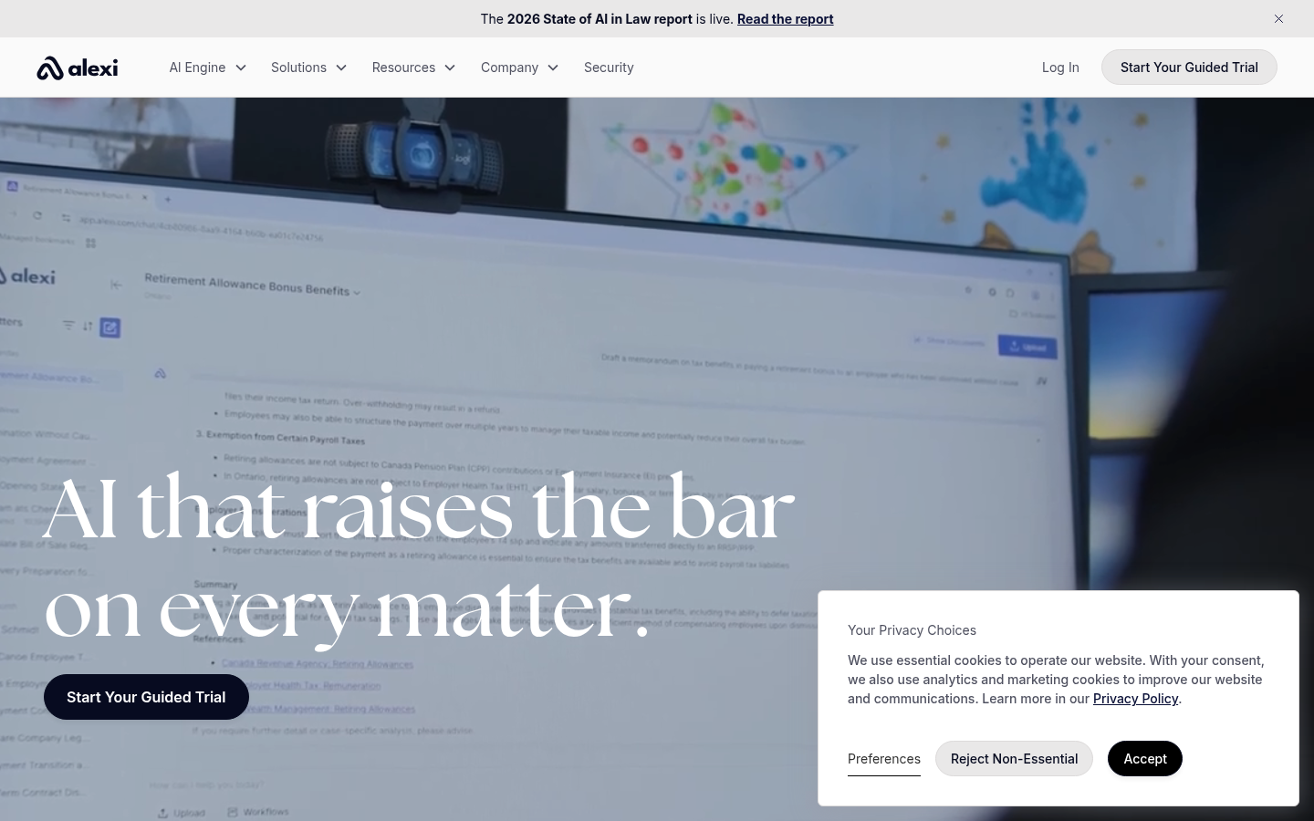 Homepage of the website, as captured