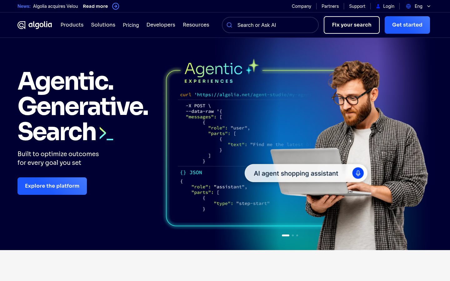 Homepage of the website, as captured