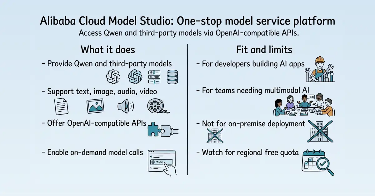 Alibaba Cloud Model Studio at a glance