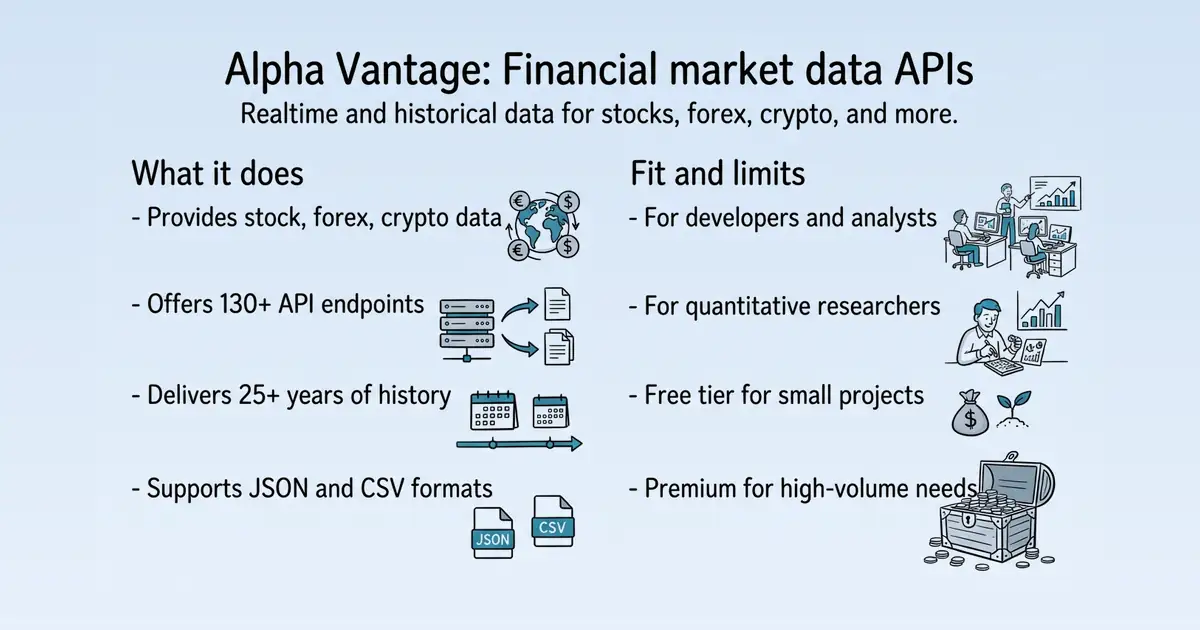 Alpha Vantage at a glance