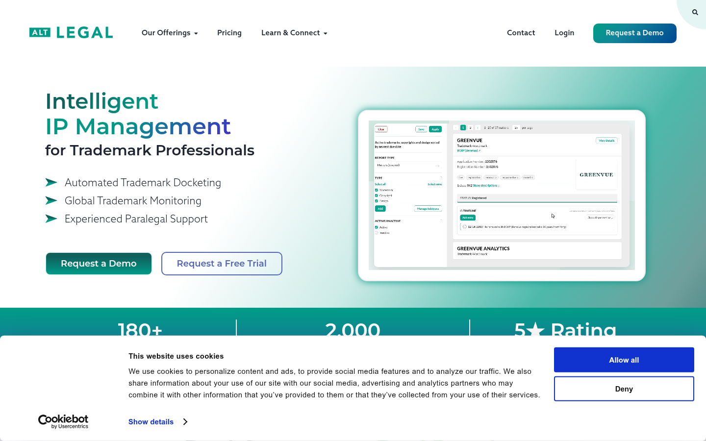 Homepage of the website, as captured