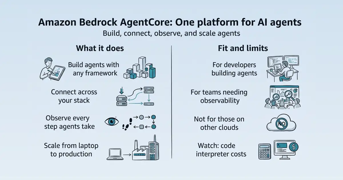 Amazon Bedrock AgentCore at a glance