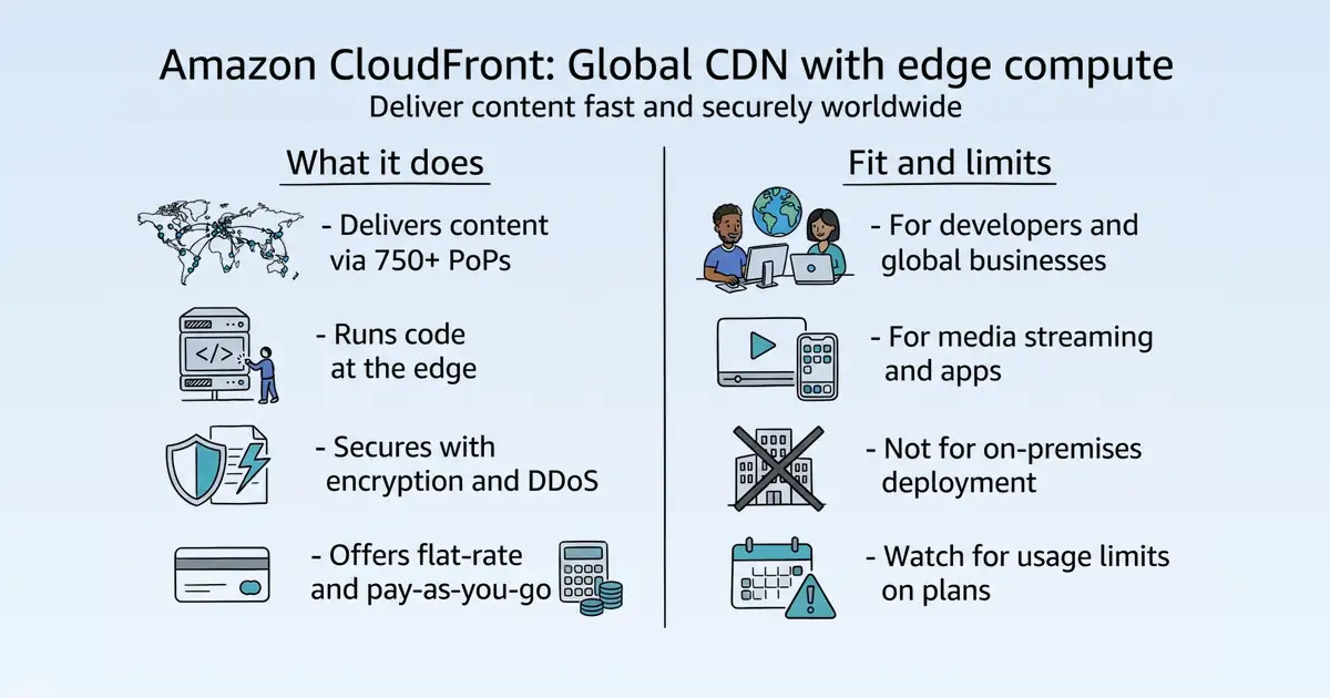 Amazon CloudFront at a glance