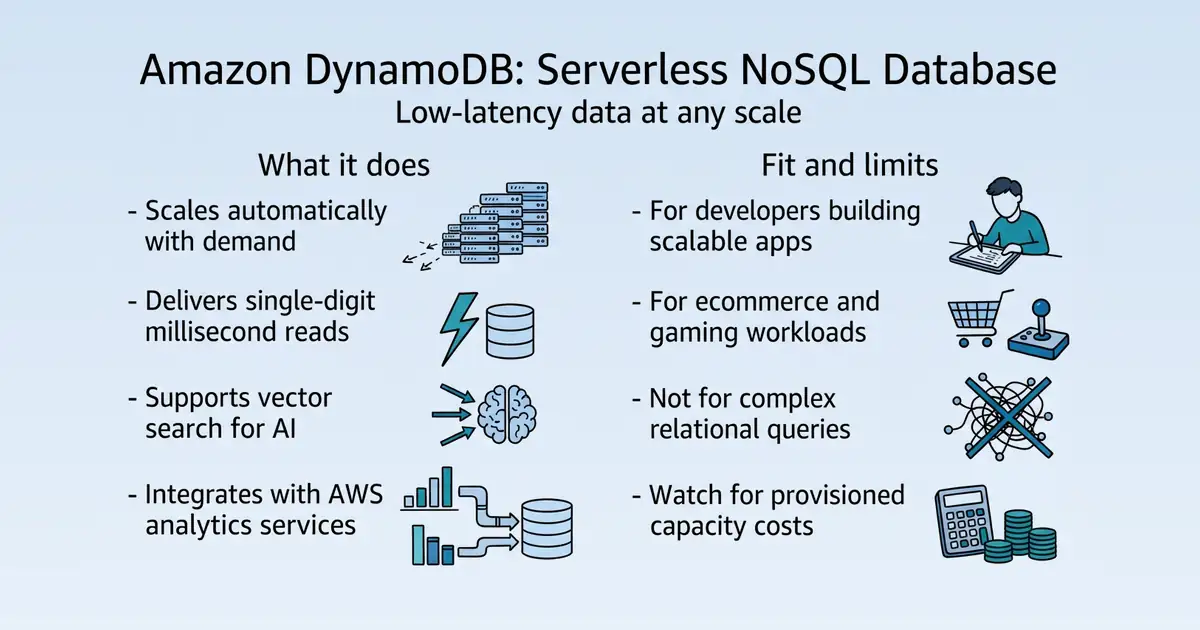Amazon DynamoDB at a glance
