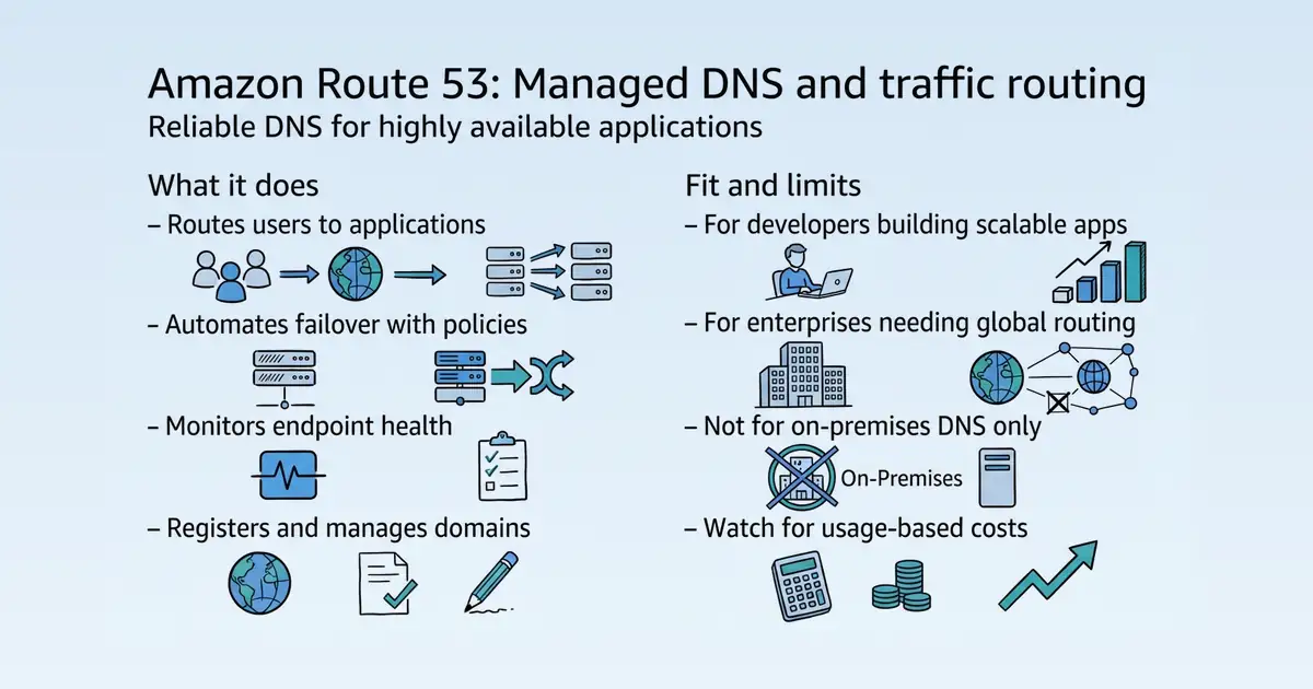 Amazon Route 53 at a glance