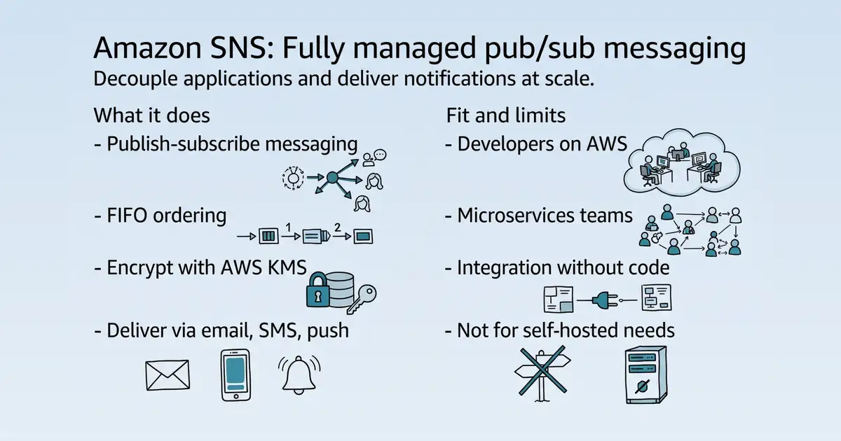 Amazon Simple Notification Service (SNS) at a glance