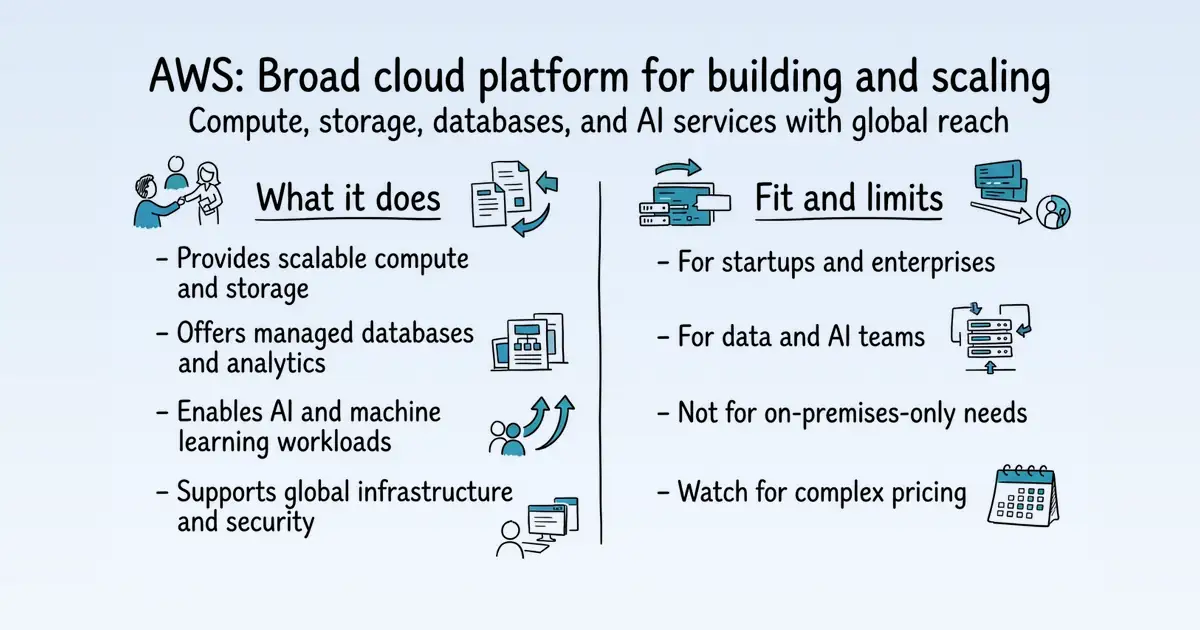 Amazon Web Services (AWS) at a glance
