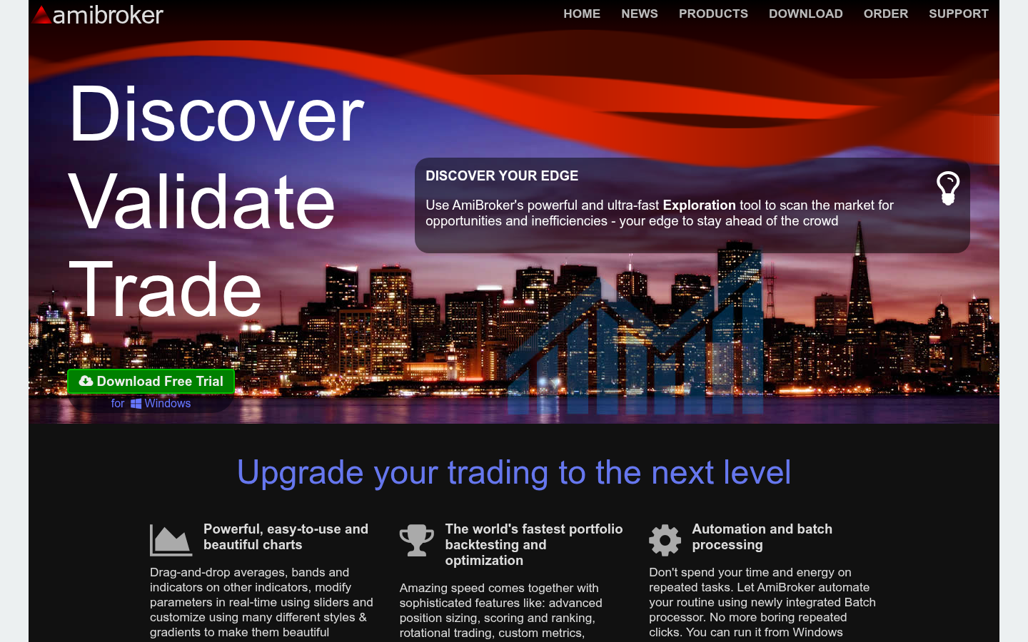 Homepage of the website, as captured