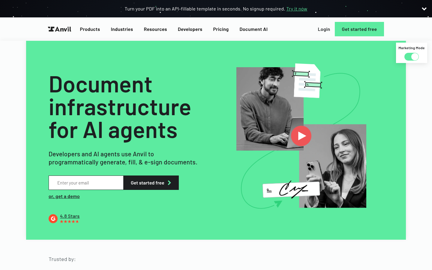 Homepage of the website, as captured