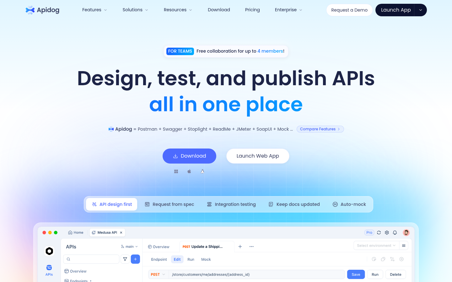 Homepage of the website, as captured