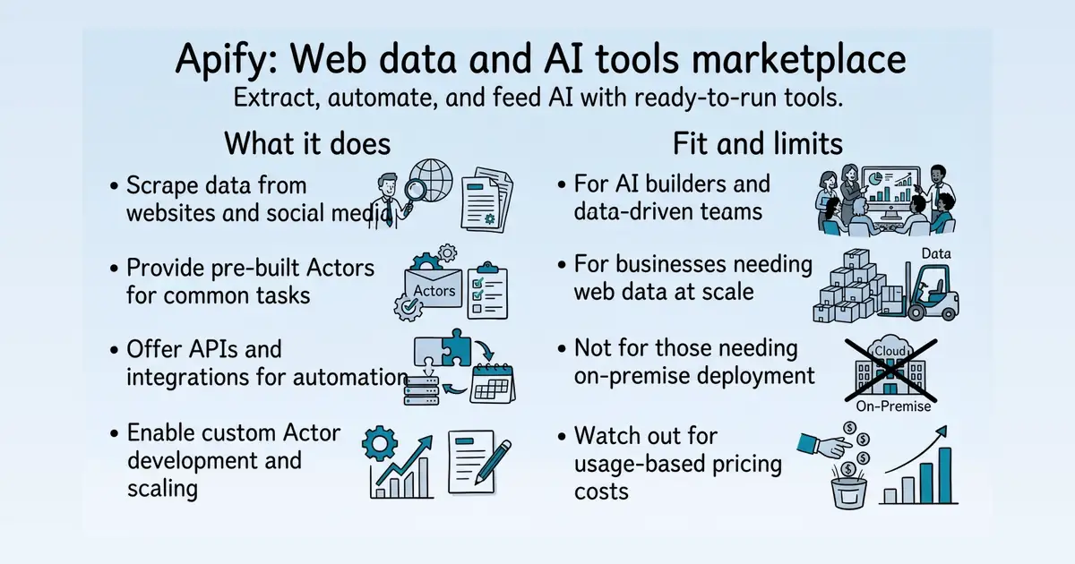 Apify at a glance