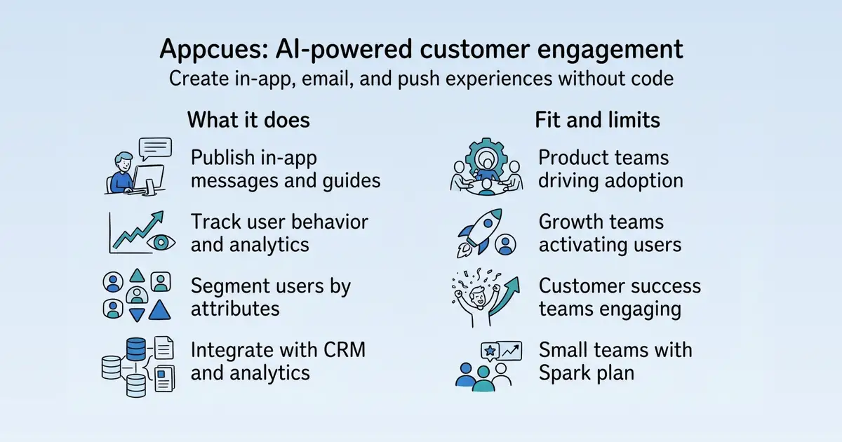 Appcues at a glance
