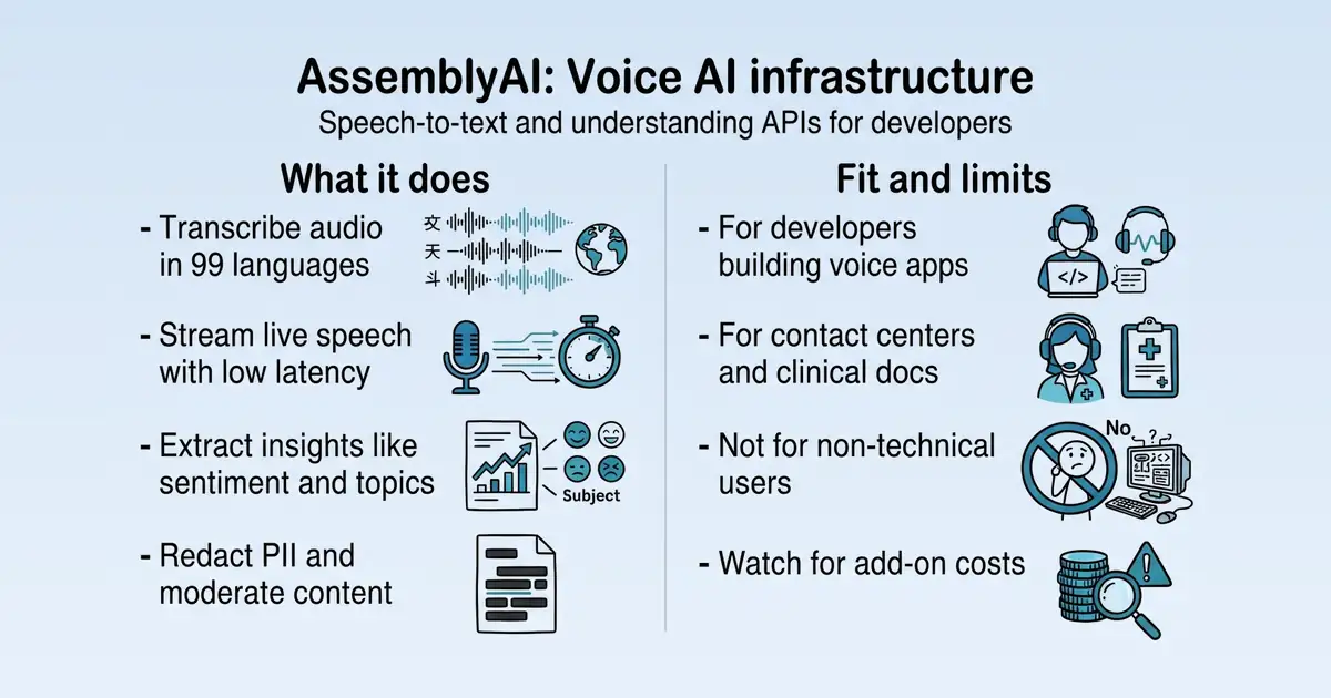 AssemblyAI at a glance