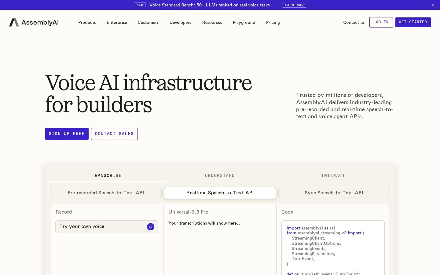 Homepage of the website, as captured