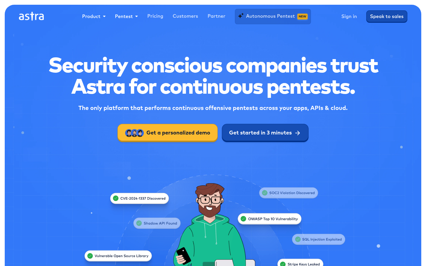 Homepage of the website, as captured