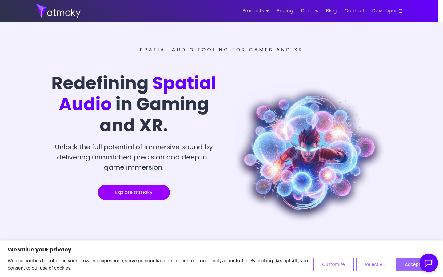 Homepage of the website, as captured