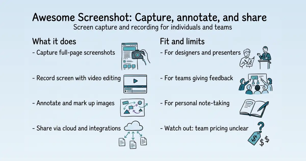 Awesome Screenshot at a glance