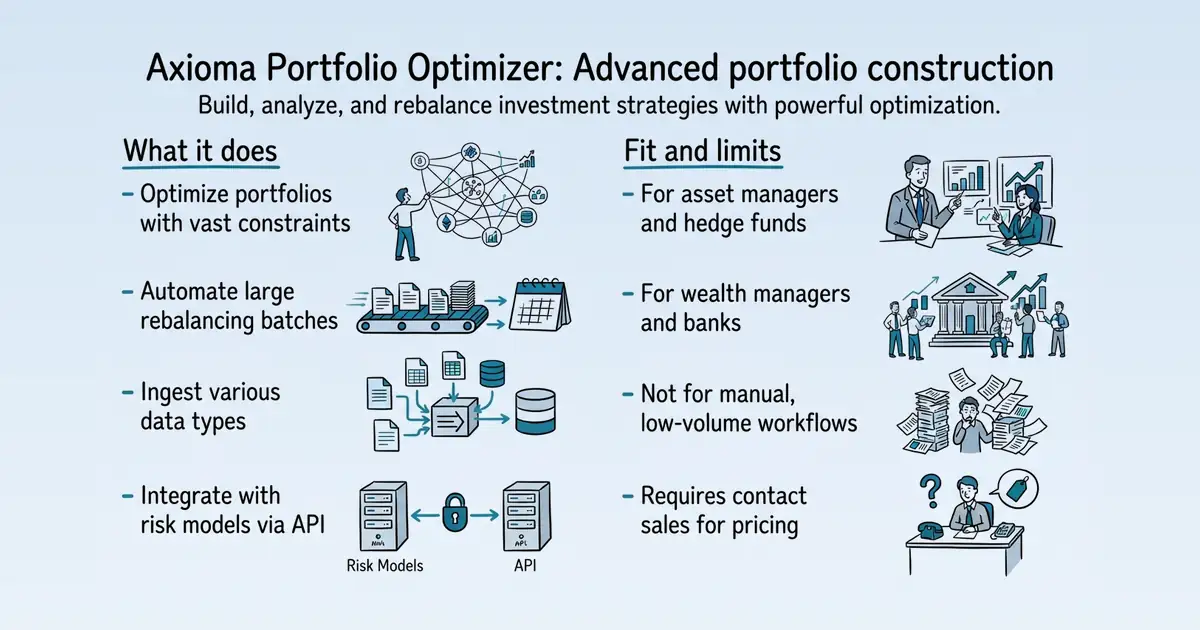 Axioma Portfolio Optimizer at a glance