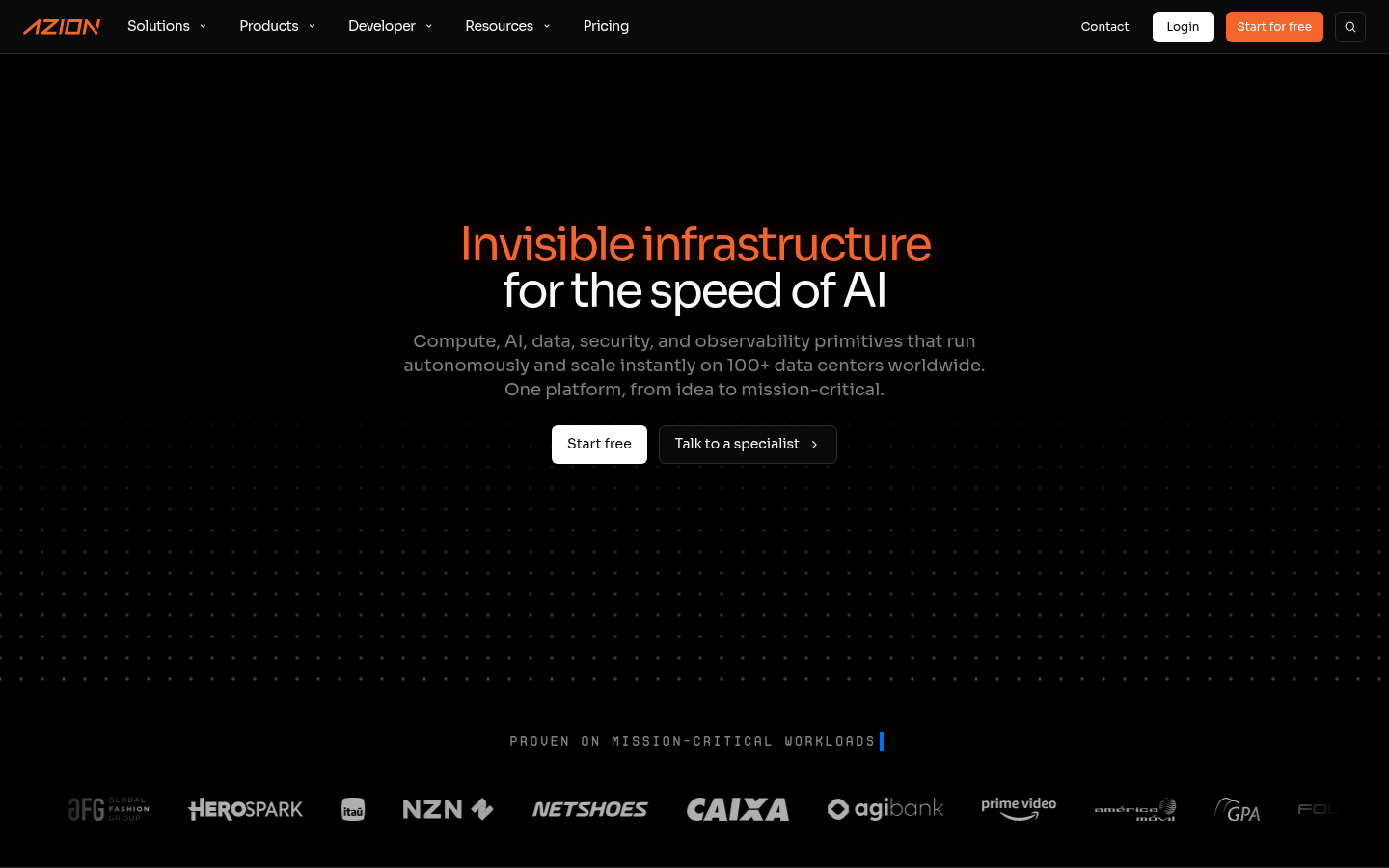 Homepage of the website, as captured