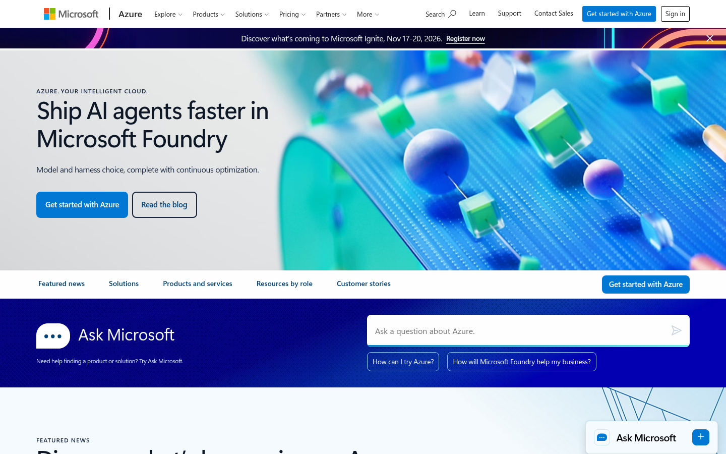 Homepage of the website, as captured
