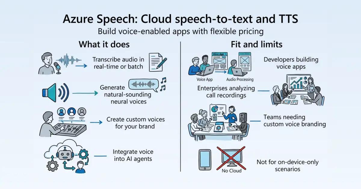 Azure Speech at a glance
