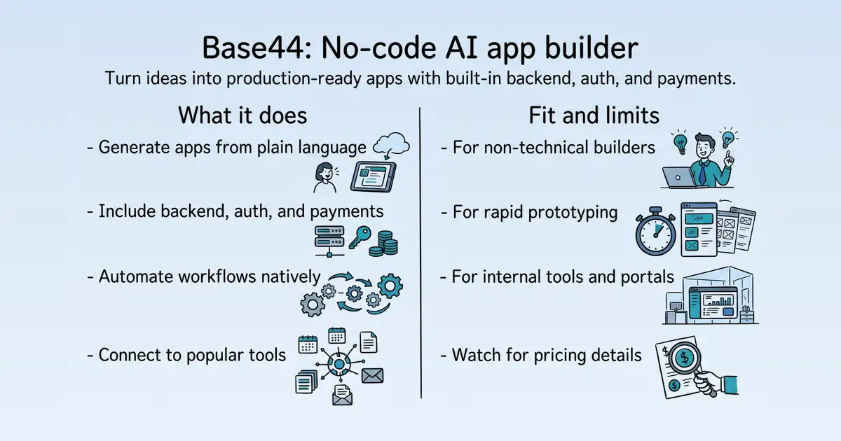 Base44 at a glance
