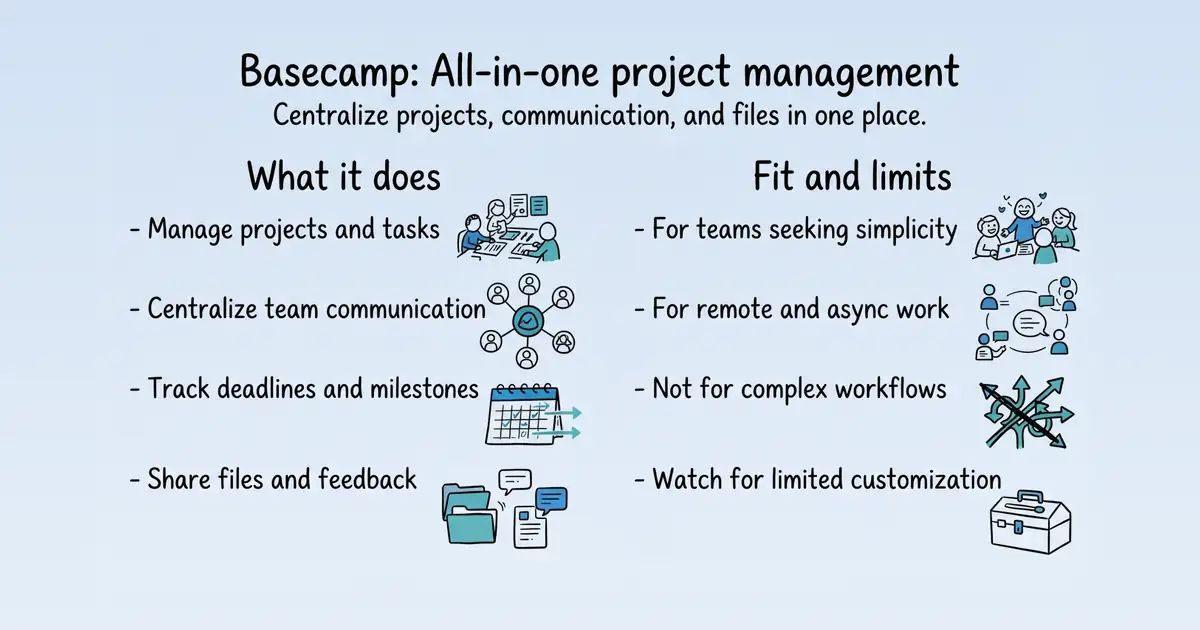 Basecamp at a glance