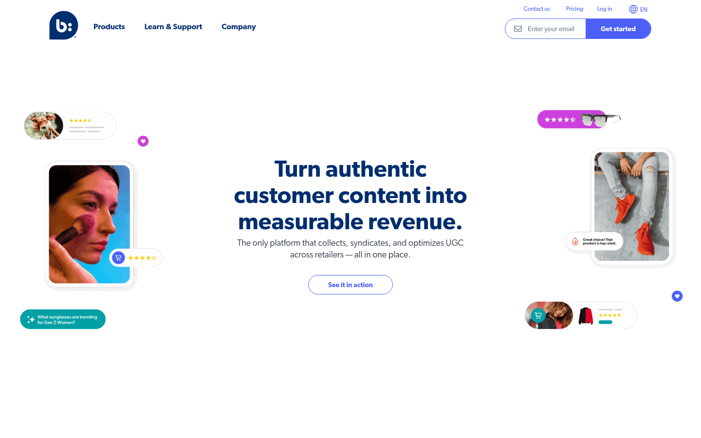 Homepage of the website, as captured